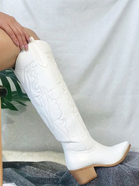 cowboy cowgirls western autumn winter white knee high boots women big size 41 comfy walking stacked heeled vintage shoes 220815, Black
cowboy cowgirls western autumn winter white knee high boots women big size 41 comfy walking stacked heeled vintage shoes 220815, Black