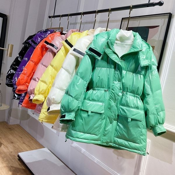 winter glossy down parka thick women waterproof hood coat white duck down jacket loose winter warm snow shiny overcoat y201026, Black
winter glossy down parka thick women waterproof hood coat white duck down jacket loose winter warm snow shiny overcoat y201026, Black