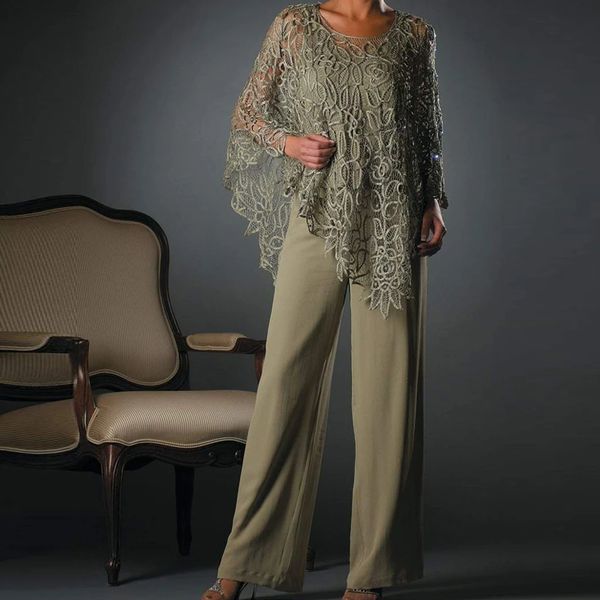 avocado green two pieces mother of the bride dresses chiffon suit pants set jewel neck long sleeve appliques elegant plus size mother dresse, Black;red
avocado green two pieces mother of the bride dresses chiffon suit pants set jewel neck long sleeve appliques elegant plus size mother dresse, Black;red
