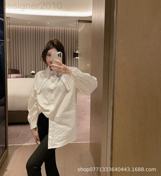 women's polos designer chaopai 22 early spring new niche diamond collar design button up shirt women's sweet loose long sleeved wh, White
women's polos designer chaopai 22 early spring new niche diamond collar design button up shirt women's sweet loose long sleeved wh, White