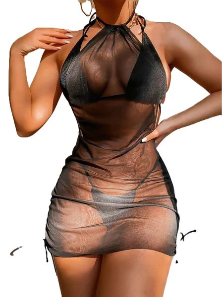 3pack solid halter micro triangle bikini swimsuit & cover up l8bu#, White;black
3pack solid halter micro triangle bikini swimsuit & cover up l8bu#, White;black