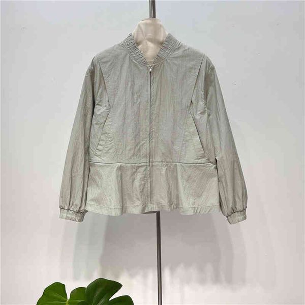 women's trench coats d spring cotton blend stand collar drawstring short windbreaker, Tan;black
women's trench coats d spring cotton blend stand collar drawstring short windbreaker, Tan;black