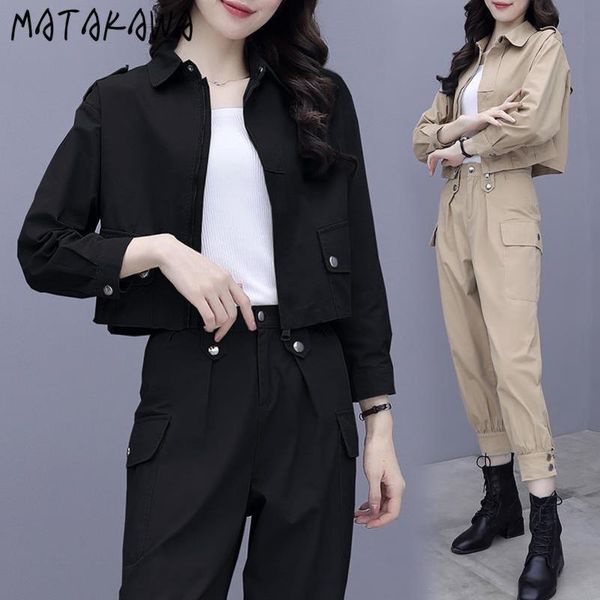 2 piece set women turndown collar short jacket zipper coat spring casual sports harem pants 210506, White
2 piece set women turndown collar short jacket zipper coat spring casual sports harem pants 210506, White