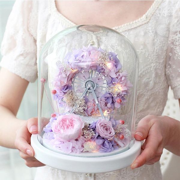 decorative flowers & wreaths eternal flower rose hydrangea ferris wheel lantern style valentine's day mother's gift wedding home d
decorative flowers & wreaths eternal flower rose hydrangea ferris wheel lantern style valentine's day mother's gift wedding home d