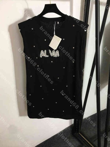 new women's dress summer fashion casual retro style diamond letter logo sleeveless vest high-end and comfortable t-shirt a1, Black;gray
new women's dress summer fashion casual retro style diamond letter logo sleeveless vest high-end and comfortable t-shirt a1, Black;gray