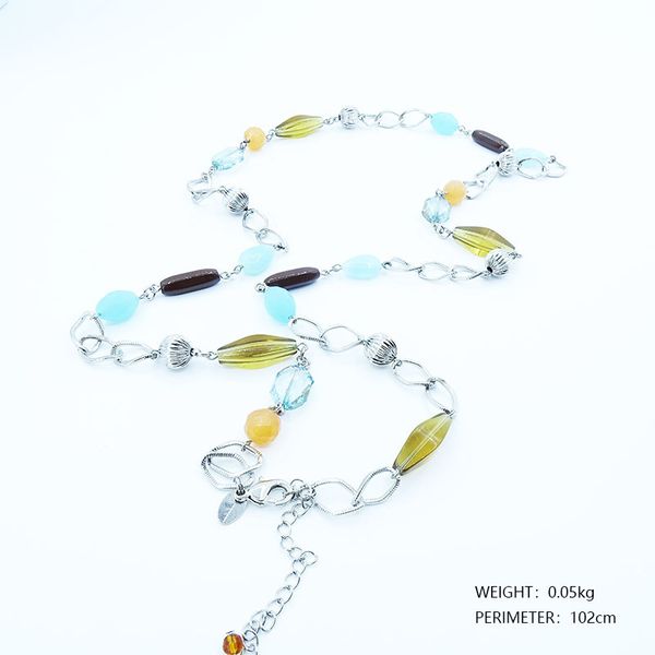 chokers europe and the united states antique stone small necklace long sweater chain, Golden;silver
chokers europe and the united states antique stone small necklace long sweater chain, Golden;silver