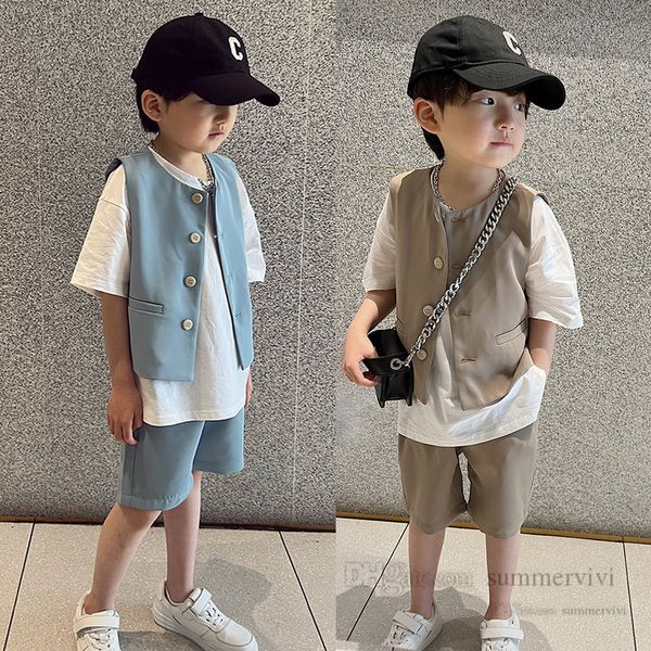 summer boys clothing sets kids round collar single breasted waistcoat shorts 2pcs children birthday party outfits q7280, White
summer boys clothing sets kids round collar single breasted waistcoat shorts 2pcs children birthday party outfits q7280, White