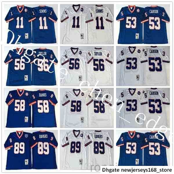 ncaa football 56 lawrence taylor 89 mark bavaro 11 phil simms jersey 53 harry carson 58 carl banks men vintage blue white, Black;red
ncaa football 56 lawrence taylor 89 mark bavaro 11 phil simms jersey 53 harry carson 58 carl banks men vintage blue white, Black;red