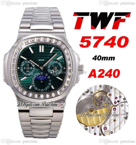 twf 5740 perpetual calendar moon phase a240 automatic mens watch diamonds bezel green textured dial stick marker stainless steel bracelet su, Slivery;brown
twf 5740 perpetual calendar moon phase a240 automatic mens watch diamonds bezel green textured dial stick marker stainless steel bracelet su, Slivery;brown