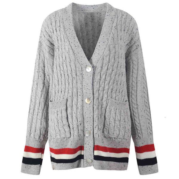 women's sweaters college style fried dough twist knitted cardigan women's tb lazy aging striped sweater coat autumn and winter tre, White;black
women's sweaters college style fried dough twist knitted cardigan women's tb lazy aging striped sweater coat autumn and winter tre, White;black