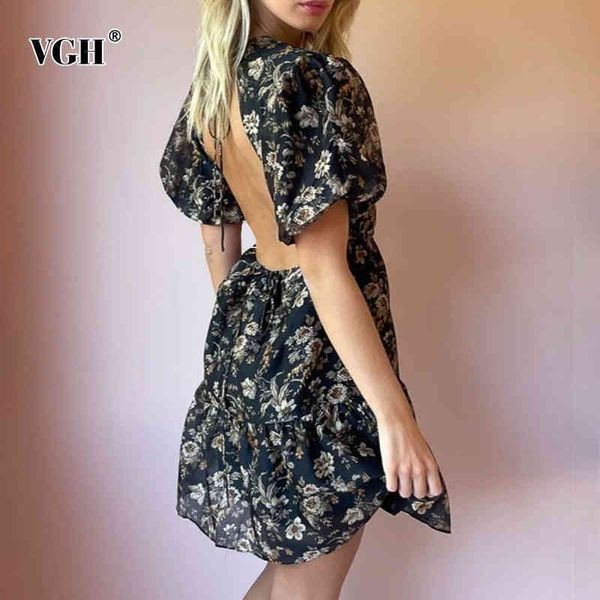 vintage floral print dress for women o neck puff short sleeve high waist backless lace up mini dresses female summer fashion 210507, Black;gray
vintage floral print dress for women o neck puff short sleeve high waist backless lace up mini dresses female summer fashion 210507, Black;gray