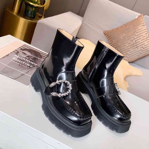 women's leather boots sole compensation square head winter series special discount, Black
women's leather boots sole compensation square head winter series special discount, Black