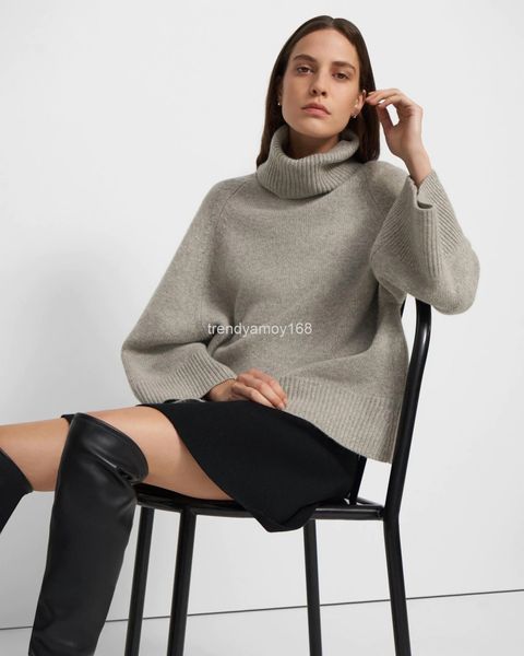 women's knits & tees pure 21 autumn and winter loose high neck cashmere sweater women's blogger style luxury wear, White
women's knits & tees pure 21 autumn and winter loose high neck cashmere sweater women's blogger style luxury wear, White