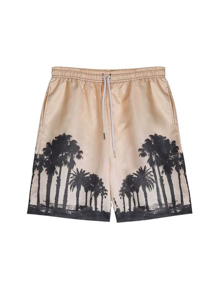 romwe guys tropical print shorts v0a9#, White;black