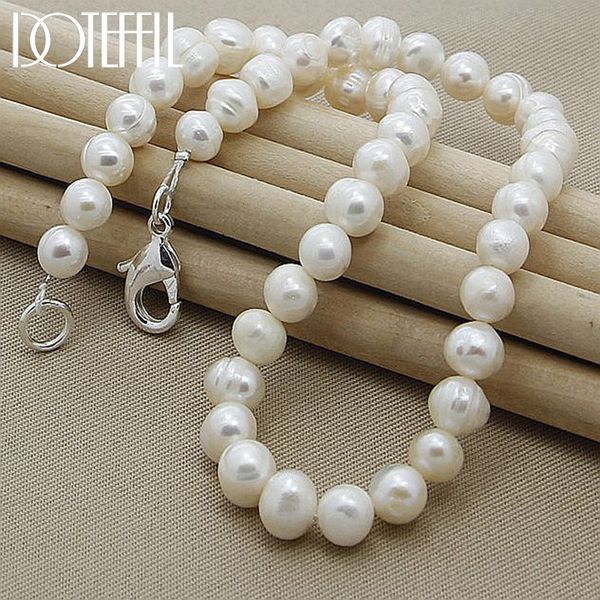 doteffil 8mm natural pearl white pink purple 925 sterling silver 16 18 20 inch chain necklace woman engagement wedding jewelry 220722
doteffil 8mm natural pearl white pink purple 925 sterling silver 16 18 20 inch chain necklace woman engagement wedding jewelry 220722