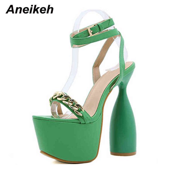 sandals aneikeh summer metal chain women new shoes fashion pu peep toe 17.5cm round heels buckle strap wedding party pumps 220331, Black
sandals aneikeh summer metal chain women new shoes fashion pu peep toe 17.5cm round heels buckle strap wedding party pumps 220331, Black