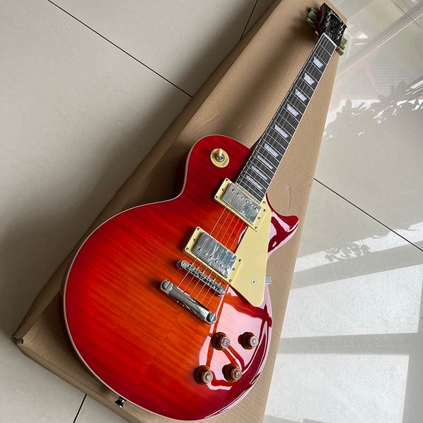 famous brand electric guitar luxurious tiger skin veneer made of mahogany solid wood good timbre delivery to home
famous brand electric guitar luxurious tiger skin veneer made of mahogany solid wood good timbre delivery to home