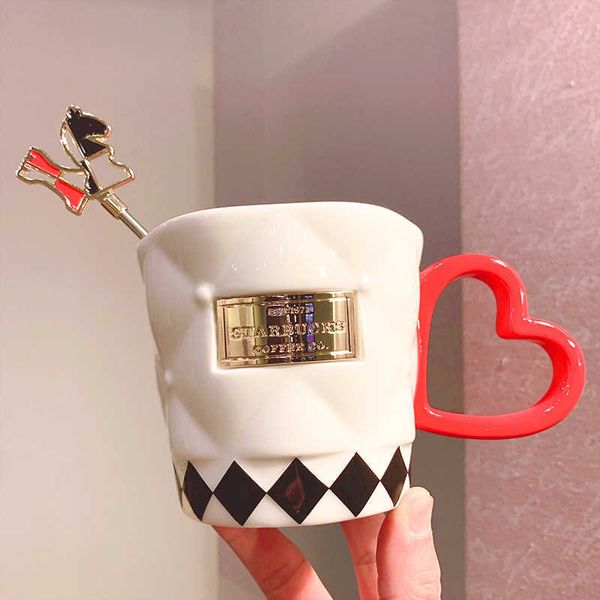 starbucks cup checkerboard checkered mug with stirring stick valentine's day ceramic small fresh coffee breakfast cup
starbucks cup checkerboard checkered mug with stirring stick valentine's day ceramic small fresh coffee breakfast cup