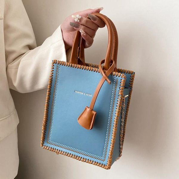 contrast color tote bag high-quality pu leather women's designer handbag chain shoulder messenger bag phone purses cx220325
contrast color tote bag high-quality pu leather women's designer handbag chain shoulder messenger bag phone purses cx220325