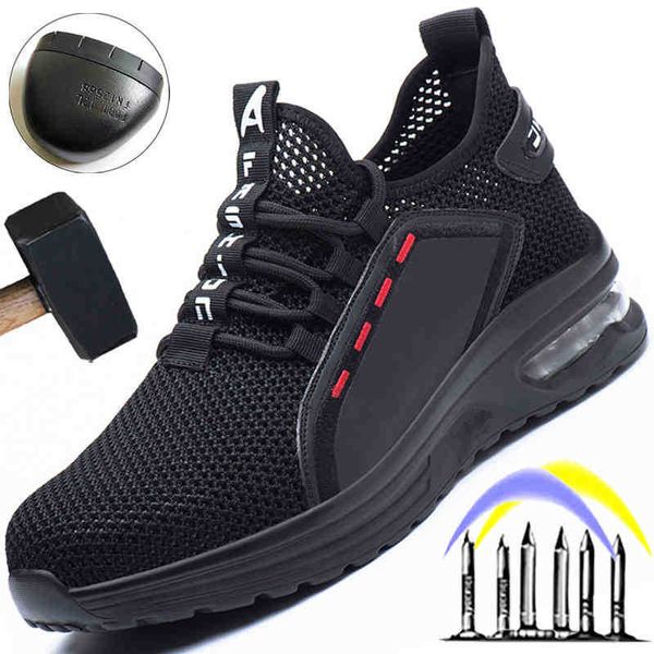 boots men's work safety shoes, breathable air shock absorption, moth proof, steel tip, summer 210813, Black
boots men's work safety shoes, breathable air shock absorption, moth proof, steel tip, summer 210813, Black