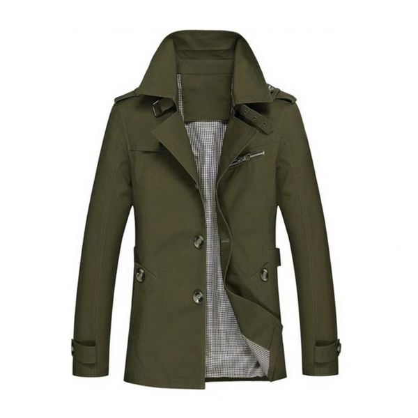 men's trench coats men's solid color coat single breasted lapel windbreaker jacket business casual autumn and winter, Tan;black
men's trench coats men's solid color coat single breasted lapel windbreaker jacket business casual autumn and winter, Tan;black