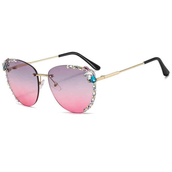 new ocean slice sunglass luxury diamond inlaid women's framels cat's eye metal glass vintage luxury brand design sunglasses uv400, White;black
new ocean slice sunglass luxury diamond inlaid women's framels cat's eye metal glass vintage luxury brand design sunglasses uv400, White;black