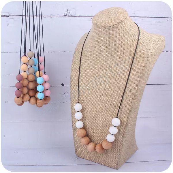 baby teethers silicone beaded training kids teething toy necklace chewing toys gifts beads pendant
baby teethers silicone beaded training kids teething toy necklace chewing toys gifts beads pendant