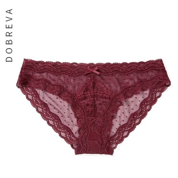 dobreva womens lace dot low rise hipster panties 201112, Black;pink
