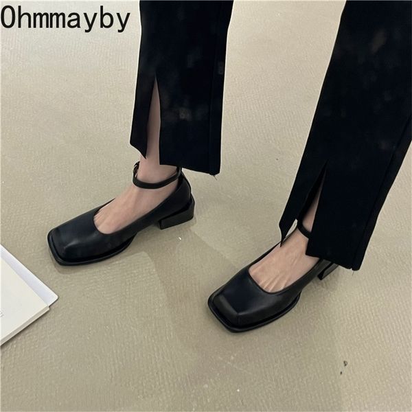 elegant women mary jane shoes spring work fashion ankle strap female square toe mid heel woman pumps 220721, Black
elegant women mary jane shoes spring work fashion ankle strap female square toe mid heel woman pumps 220721, Black