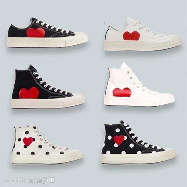 new 1970s big eyes play chuck 70 canvas shoes multi heart 70s hi classic 1970 jointly name skateboard trainers casual sport sneake229p, Black