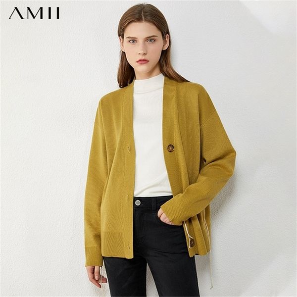 amii minimalism autumn winter cardigans for women fashion solid vneck single-breasted female cardigan women's sweater 12040564 201221, White;black
amii minimalism autumn winter cardigans for women fashion solid vneck single-breasted female cardigan women's sweater 12040564 201221, White;black