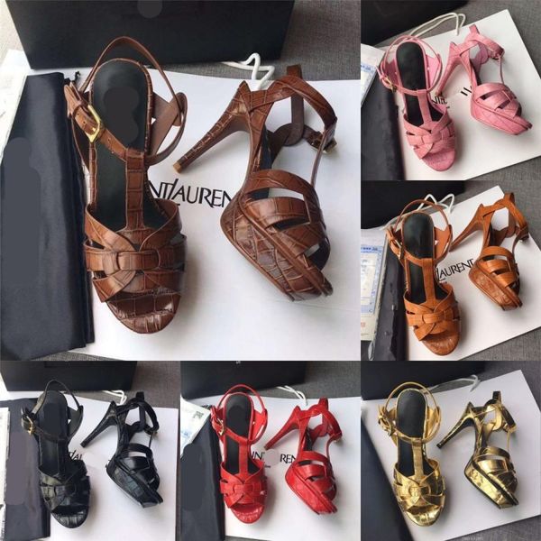 italy designer luxury tribute sandals summer shoes 100mm high heels women's shoes stone grain cowhide gold-tone hardware sandal branded, Black
italy designer luxury tribute sandals summer shoes 100mm high heels women's shoes stone grain cowhide gold-tone hardware sandal branded, Black
