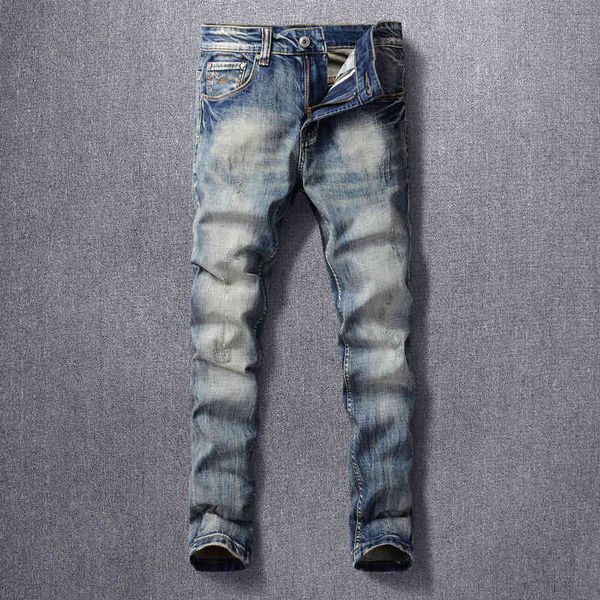men's jeans fashionable men's jeans are worn out blue washed micro elastic slim fit fashion 40di
men's jeans fashionable men's jeans are worn out blue washed micro elastic slim fit fashion 40di