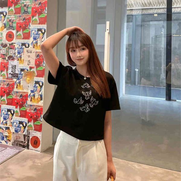 women's t-shirt spring and summer xiaoxiang peace embroidered women's fashion brand short sleeved casual slim fit t-shirt pgxr, White
women's t-shirt spring and summer xiaoxiang peace embroidered women's fashion brand short sleeved casual slim fit t-shirt pgxr, White