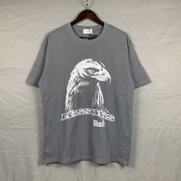 men's t-shirts high version 2022 summer new american fashion brand rhude eagle head printed short sleeve t-shirt for men and women, White;black
men's t-shirts high version 2022 summer new american fashion brand rhude eagle head printed short sleeve t-shirt for men and women, White;black