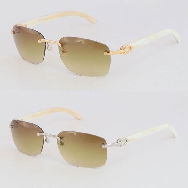 new rimless sunglasses t8200497 white genuine buffalo horn rimless sun glasses for driving eyeglasses c decoration 18k gold fashion accessor, White;black
new rimless sunglasses t8200497 white genuine buffalo horn rimless sun glasses for driving eyeglasses c decoration 18k gold fashion accessor, White;black