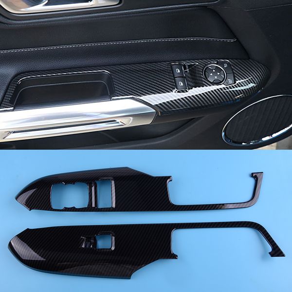 dwcx black carbon fiber texture car window lift switch panel cover trims fit for ford mustang 2015 2016 2017 2018 2019
dwcx black carbon fiber texture car window lift switch panel cover trims fit for ford mustang 2015 2016 2017 2018 2019