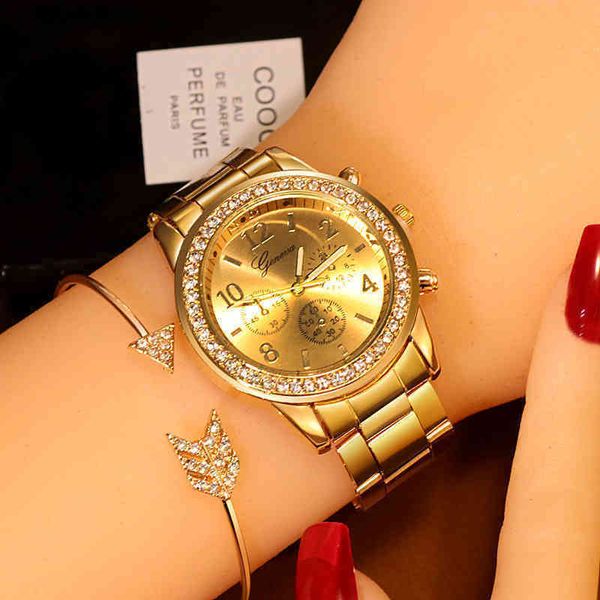women's watch watches geneva classic luxury street ladies fashion gold clock reloj mujer montre femme 0902, Slivery;golden
women's watch watches geneva classic luxury street ladies fashion gold clock reloj mujer montre femme 0902, Slivery;golden