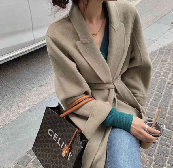 women's jackets 2022 women's autumn and winter double-sided wool coat medium long woolen gentle offensive hanging temperament wome, Black;brown
women's jackets 2022 women's autumn and winter double-sided wool coat medium long woolen gentle offensive hanging temperament wome, Black;brown