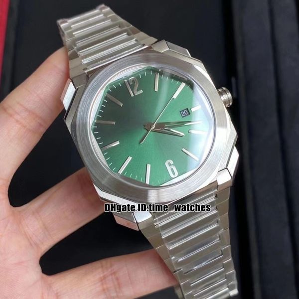 41mm octo automatic mens watch 102031 102856 green dial steel case gents sport watches stainless steel bracelet, Slivery;brown
41mm octo automatic mens watch 102031 102856 green dial steel case gents sport watches stainless steel bracelet, Slivery;brown