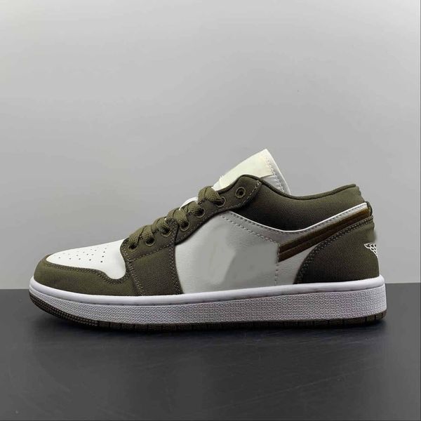 1 low basketball shoes mens womens 1s light olive sail white outdoor sports sneakers dv0426-301 size eu36-46, Red;white
1 low basketball shoes mens womens 1s light olive sail white outdoor sports sneakers dv0426-301 size eu36-46, Red;white