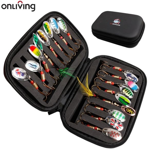 onliving fishing lures for bass 16pcs spinner with portable carry bag trout hard metal baits kit 220721
onliving fishing lures for bass 16pcs spinner with portable carry bag trout hard metal baits kit 220721