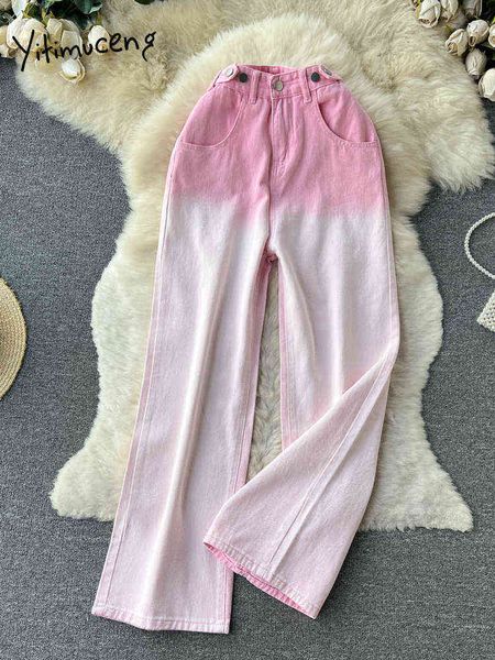 fashion gradient pink baggy jeans high waisted loose pants women summer 2022 new botton pockets thin denim wide leg jeans casual l220726, Blue
fashion gradient pink baggy jeans high waisted loose pants women summer 2022 new botton pockets thin denim wide leg jeans casual l220726, Blue