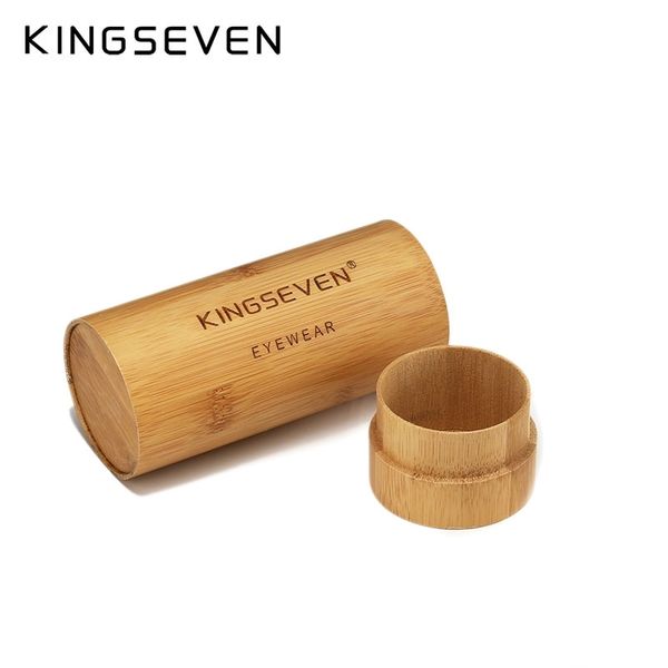 kingseven sunglasses wood natural bamboo material cylindrical box custom for wholesale / drop 220511
kingseven sunglasses wood natural bamboo material cylindrical box custom for wholesale / drop 220511
