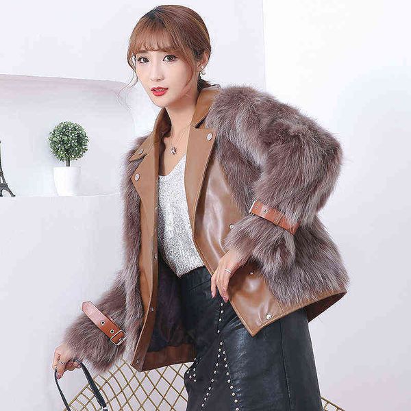 fur jacket luxury fashion warm whole leather white raccoon fur leather motorcycle short fur coat women t220810, Black
fur jacket luxury fashion warm whole leather white raccoon fur leather motorcycle short fur coat women t220810, Black