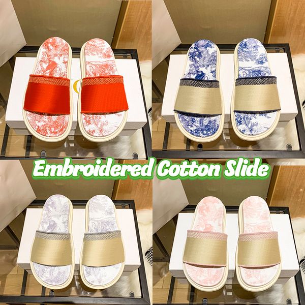 with box luxury slipper embroidered cotton slide flat sandals women shoes leopard red pink deep blue black grey printed beach sandal fashion
with box luxury slipper embroidered cotton slide flat sandals women shoes leopard red pink deep blue black grey printed beach sandal fashion