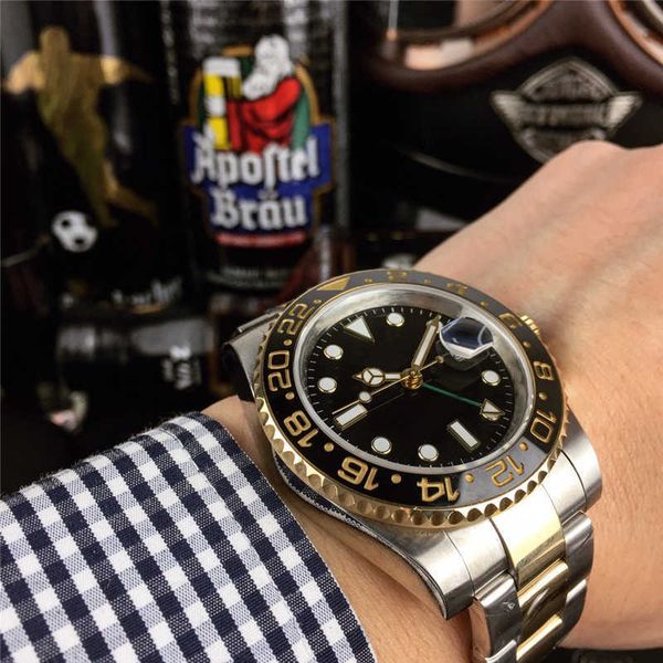 2022 fashion laojia imitation mechanical water ghost men's brand name watch, Slivery;brown