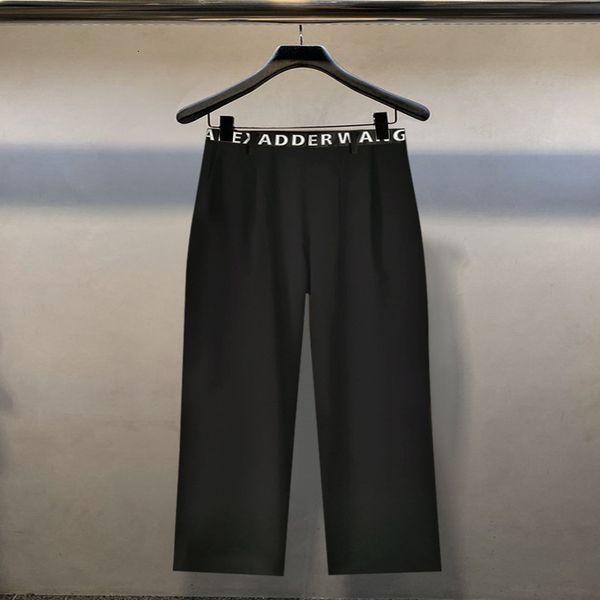women's pants capris king's high waist hanging feeling straight pants loose and thin casual, Black;white
women's pants capris king's high waist hanging feeling straight pants loose and thin casual, Black;white