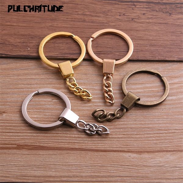 10pcs key ring size 30mm chain rhodium and bronze plated 50mm long round split chain rings p6680 220623, Silver
10pcs key ring size 30mm chain rhodium and bronze plated 50mm long round split chain rings p6680 220623, Silver