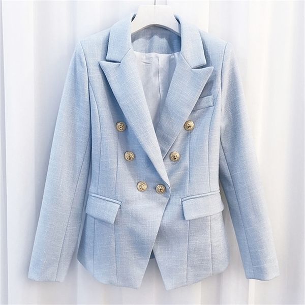 baroque designer womens breasted color gold metal lion buttons double blazer jacket y201026, White;black
baroque designer womens breasted color gold metal lion buttons double blazer jacket y201026, White;black